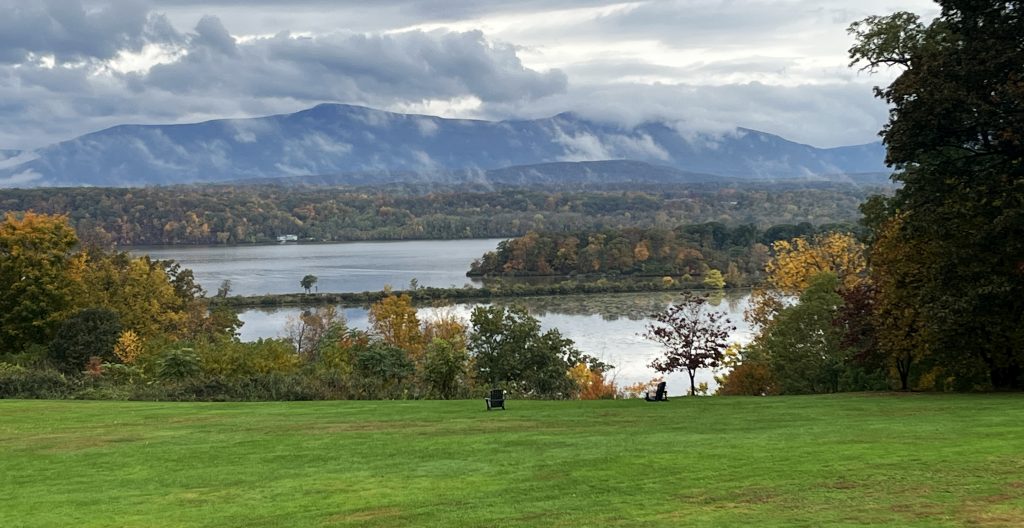 image of mountains and river